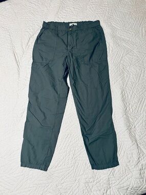 Lou & Grey Dark Green Drawstring Utility Joggers